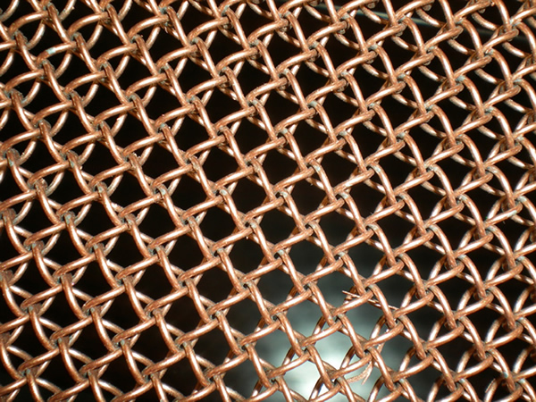 Copper Colour Decorative Metal Mesh Screen - China Architectural Wire Mesh, Decorative  Mesh